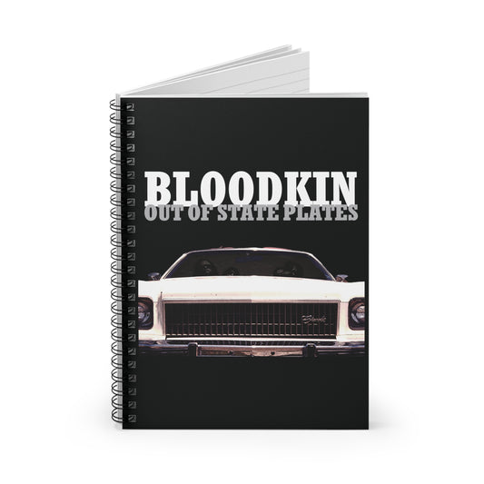 Bloodkin - Out of State Plates - Spiral Notebook - Ruled Line
